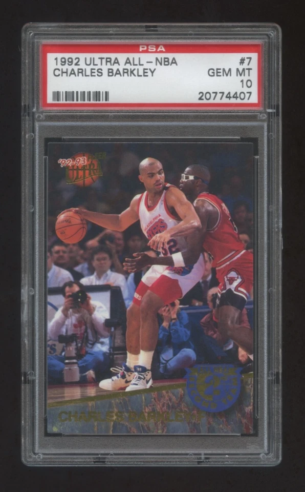PSA 10 Charles Barkley 1992 ULTRA ALL-NBA AWARD WINNER SP #7  SIXERS LEGEND HOF - Image 1 of 1