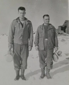 WW2 U.S. Army Soldiers. In Snow, PHOTO ~ Military ~ VELOX Photo Paper - Picture 1 of 3