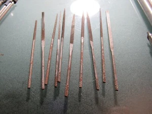 Swiss made Needle File 0 set 10 watch machinist tools files - Picture 1 of 3