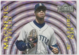 KEN GRIFFEY JR. 1997 Metal MAGNETIC FIELD INSERT Baseball Card SEATTLE MARINERS - Picture 1 of 2