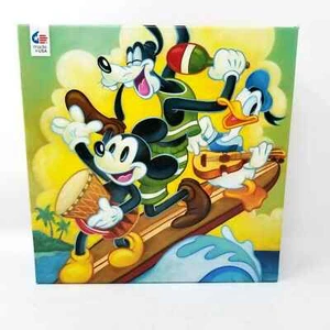 1000-teiliges Puzzle Disney Mickey Mouse Donald Goofy Surf Trio Puzzle komplett - Bild 1 von 9