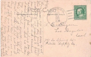 1911 Killisnoo, Alaska Territory Doane (3/2) Cancel on Basket Makers P-card; DPO - Picture 1 of 2
