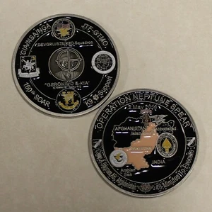 Operation NEPTUNE SPEAR 160th SOAR SEAL Team 6 Navy Commemorative Challenge Coin - Picture 1 of 3
