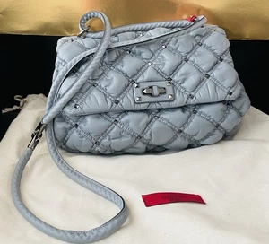 Valentino Caravans Blue Spike Shoulder Bag New - Picture 1 of 7