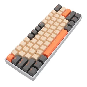 Mechanical Keyboard 61 Keys RGB Backlight 3 Connection Modes Wireless BT Gam NEW - Afbeelding 1 van 12