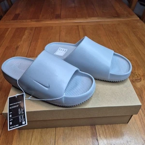 Nike Men's Calm Slides Sandals In Wolf Grey UK Size 7 - Picture 1 of 10
