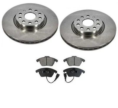 Rotores de disco de freio dianteiro e pastilhas de cerâmica Volkswagen Tiguan 2009-2017 - Imagem 1 de 4