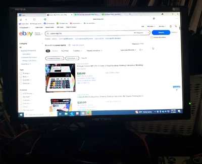 Used Hanns-G LCD Monitor 19 in HW191D Model HSG1033 19" Wide Black VGA HW191APB - Image 1 of 4