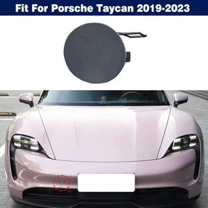 Right Front Bumper Trailer Tow Eye Hook Cover Cap For Porsche Taycan 2019-2023 - Picture 1 of 6