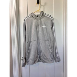 Felpa Adidas uomo pile tecnico con cappuccio zip intera pullover Gary taglia media - Foto 1 di 12