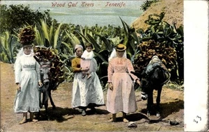 Ak Tenerife Teneriffa Kanarische Inseln Spanien, Holzsammler - 11264772 - Picture 1 of 2