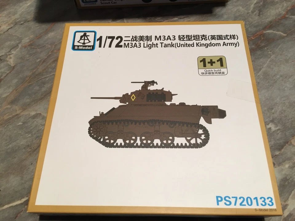 maquette 1/72, S MODEL, char leger M3A3  , GB WW2 - Photo 1/1