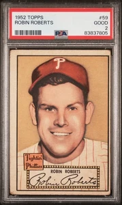 1952 Topps #59 Robin Roberts PSA 2 - Bild 1 von 2