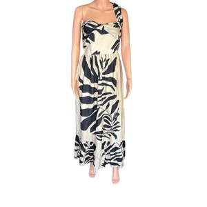 Maxi abito monospalla nuovo con etichetta Anthropologie 'Let Me Be' taglie forti 1X - Foto 1 di 7