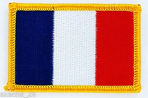 PATCH AUFNÄHER STICKEREI FLAGGE FRANKREICH Französisch ABZEICHEN THERMOAUFKLEBER NEU FLAGGE - Bild 1 von 1