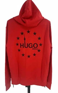 Hugo Boss men's Dippe Red Pullover Hoodie - size Medium- retail $178 - Picture 1 of 5
