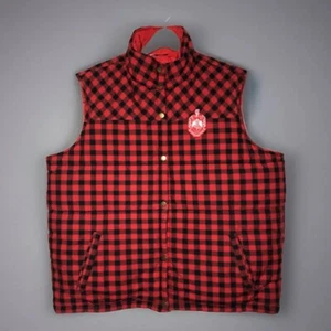 Dear Delta The Delta Box Delta Sigma Theta Buffalo Plaid Puffer Vest Size Large - Imagen 1 de 7