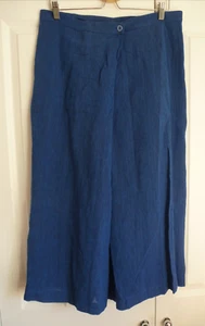 Culottes Crea Concept, lino azul, talla 42, nuevos - Imagen 1 de 9