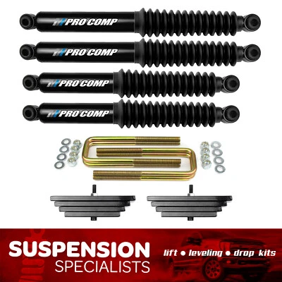 Early 1999 Ford F250 F350 4X4 2.8" Front Leveling Lift Kit w/ Pro Comp Shocks Foto 1 de 4