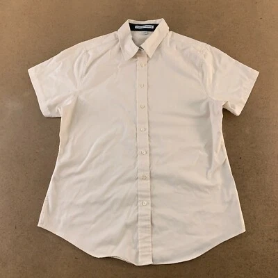 Camisa Port Authority Damas Talla Mediana Manga Piedra Ligera Fácil Cuidado Nueva *Defecto Foto 1 de 4