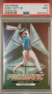 2023 BOBBY WITT JR Prizm Prizmatic Insert #P1 PSA 9 - Picture 1 of 2