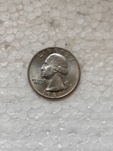 1987 D Washington Quarter-AU - Picture 1 of 2