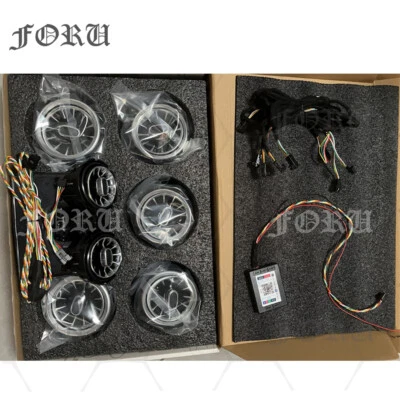 7PCS APP Control AC Air Vent LED Ambient Light For Mercedes Benz W205 GLC X253 - Image 1 of 4