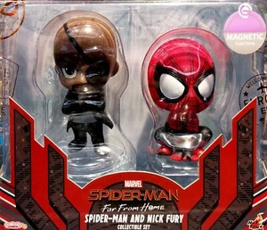 Spider-Man+Nick Fury Mini Action Figure Hot Toys COSB632 Cosbaby Collect Dolls - Picture 1 of 4