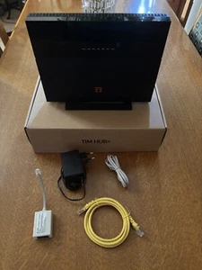 Modem Tim Hub+ Plus, completo di cavi, scatola e libretti, non funzionante - Afbeelding 1 van 4