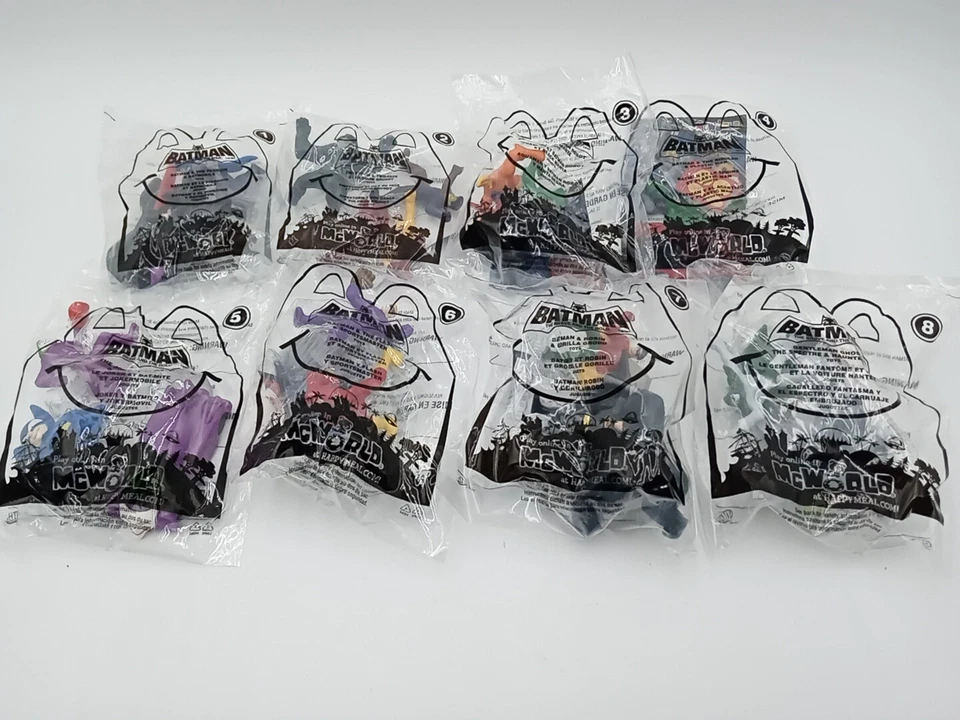 2011 Batman храбрый и смелый полный набор из 8 Mcdonalds Happy Meal #ueb3 - Изображение 1 из 2