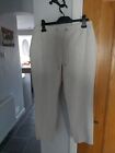 PULLON CROPPED  TROUSERS LINEN POLYESTER MIX JERSEY NEVER WORN 14S BY MARKS AND