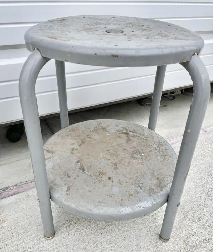 Cramer Metal Stool Chair Garage Workshop NLHB - Image 1 of 4