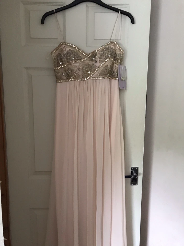 js collections  Dress With Embellished Bust. Blush. Size 6 Tags On - Image 1 of 3