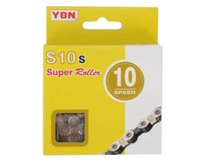 Cadena YBN S10 10 velocidades plata/gris 116 eslabones  - Imagen 1 de 2