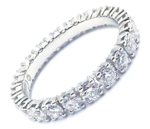 Authentic! Cartier Destinee Platinum Full Diamond Wedding Band Ring Size 6 Cert. - Picture 1 of 10