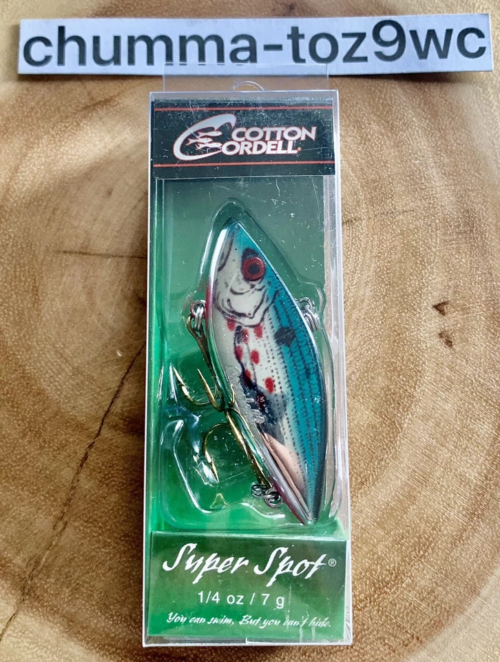 Cebo sin labios Super Spot, cordón de algodón, pesca de lubina. ¡Envío gratis! ¡NUEVO CON ETIQUETAS! Foto 1 de 4