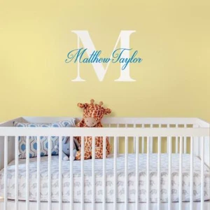 Personalized Monogram Name Wall Decal - Style C - Bild 1 von 4