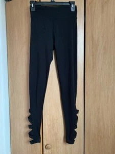 Nuevo con etiquetas Leggings So Juniors negros con tiras activas salón vida de gran altura S - Imagen 1 de 5