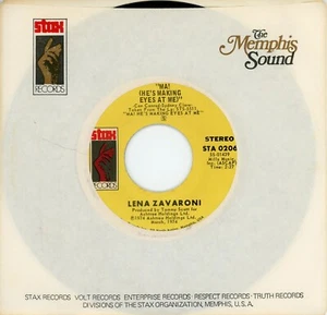 LENA ZAVARONI Ma! (He's Making Eye's at Me) 1974 STAX Records 45rpm Pop NOS - Picture 1 of 1