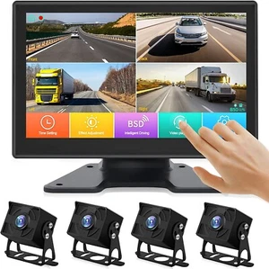 4K RV Rückfahrkamera System mit 10,36’’ Monitor, 1080P Split Touchscreen Backup - Bild 1 von 8