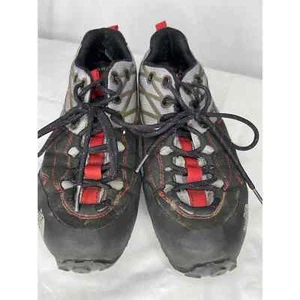 The North Face Mens Verto Approach Climbing Shoes Sz 8 Black Red Lace Up A04WKX9 - Picture 1 of 10
