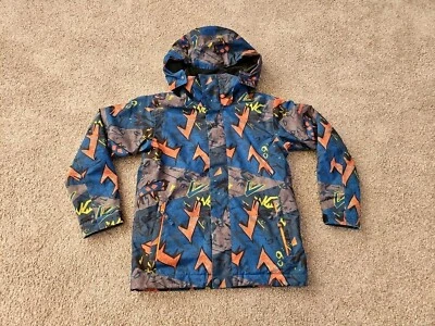 JAQUETA DE ESQUI MENINO TAMANHO 10 S QUICKSILVER DRYFLIGHT 10K AZUL MULTI  - Imagem 1 de 4