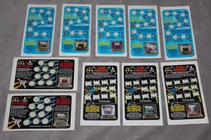10 McDonalds Atari Video Game Centipede Asteroids Star Raider Scratch Off Cards - Picture 1 of 1