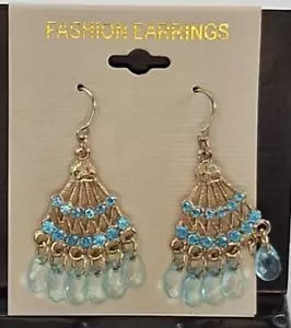 Nuevo Colgante Pierced Moda Pendientes Araña Piedras Azul Claro ¡ENVÍO RÁPIDO GRATIS!! - Imagen 1 de 4