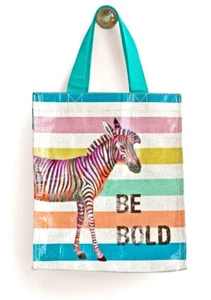 Colorful Striped Gift Tote with Zebra By TokyoMilk Be Bold On Tote - Bild 1 von 1