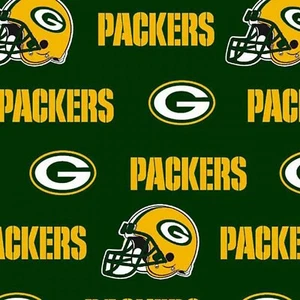 NFL Green Bay Packers Green Yellow 60 Wide Fabric Traditions ~By The Yard - Picture 1 of 1