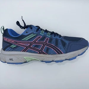 Asics Gel Venture 7 Womens Size 10 Blue Mesh Running Shoes 1012A476 - Picture 1 of 17