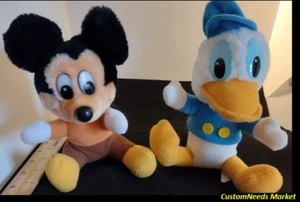 De colección peluche rellenos de Mickey Mouse y el pato Donald (50% de costo de envío) - Imagen 1 de 1