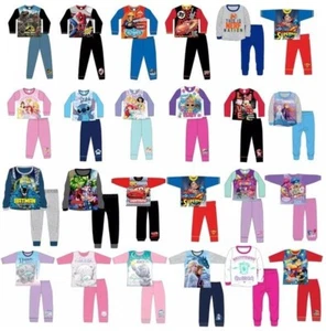 Childrens Boys & Girls Character Disney Marvel Pyjamas Nightwear Girls Boys Pjs - Picture 1 of 25