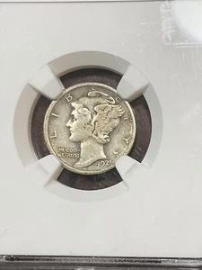 NGC VF25 1921 D MERCURY DIME SCARCE KEY DATE GREAT EYE APPEAL - Picture 1 of 3